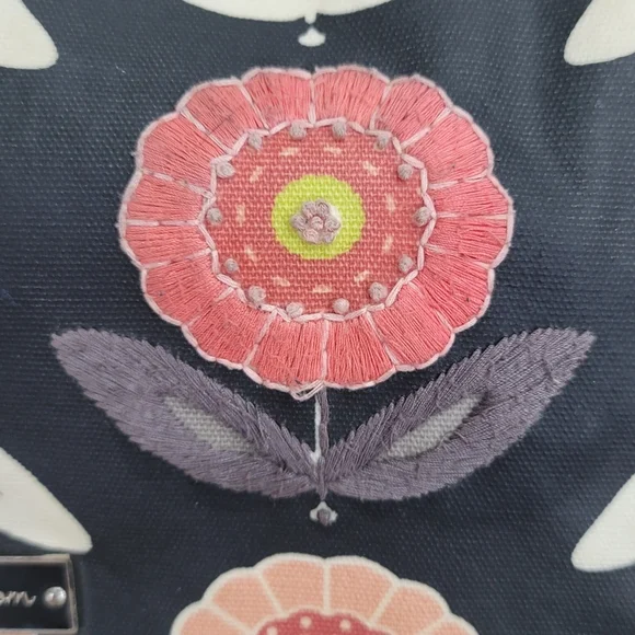 Petunia Pickle Bottom Diaper Bag lg backpack & shoulder bag peach/black floral